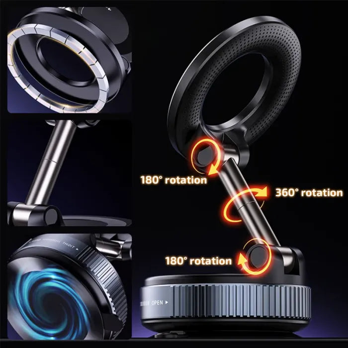 Vacuum Magnetic Suction Car Phone Holder