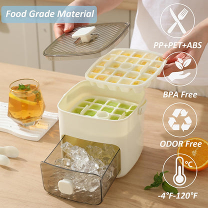 🔥Summer Special Offer 50% Discount🧊Portable ice maker with lid and storage box (48 ice cubes).