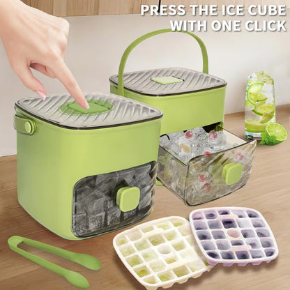 🔥Summer Special Offer 50% Discount🧊Portable ice maker with lid and storage box (48 ice cubes).