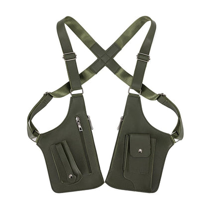 Premium Leather Adjustable Underarm Shoulder Bag for Men & Women