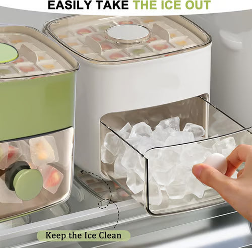 🔥Summer Special Offer 50% Discount🧊Portable ice maker with lid and storage box (48 ice cubes).