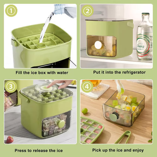 🔥Summer Special Offer 50% Discount🧊Portable ice maker with lid and storage box (48 ice cubes).