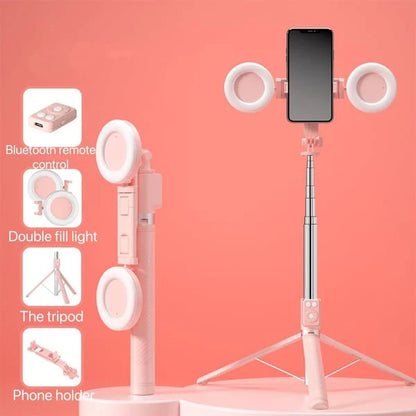 🎁Hot Sale 50% OFF-New 6 in 1 Bluetooth Selfie Stick
