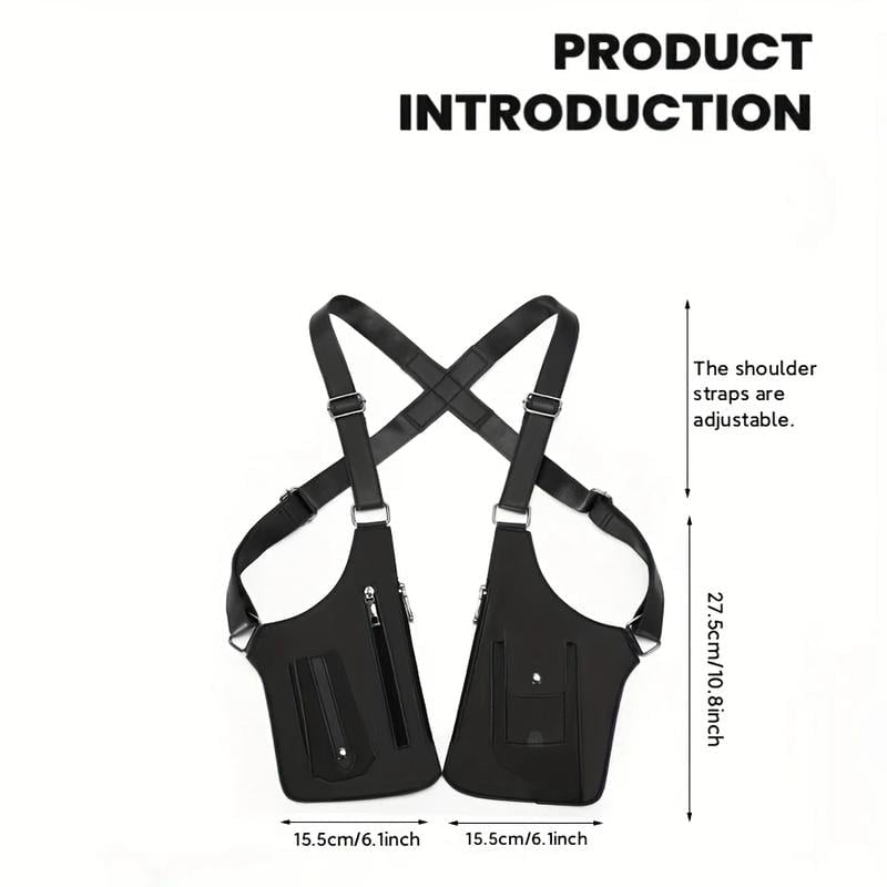Premium Leather Adjustable Underarm Shoulder Bag for Men & Women