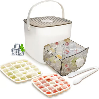 🔥Summer Special Offer 50% Discount🧊Portable ice maker with lid and storage box (48 ice cubes).
