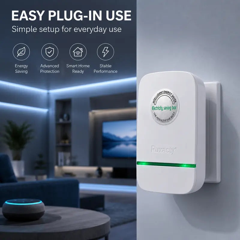 Compact Plug-In Power Box , Built-In Indicator Light, Portable Indoor Plug-In Device for Home, Office, Dorm, Bedroom, and Travel Use