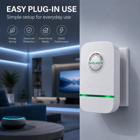 Compact Plug-In Power Box , Built-In Indicator Light, Portable Indoor Plug-In Device for Home, Office, Dorm, Bedroom, and Travel Use