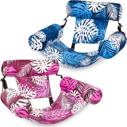 Inflatable Pool Floats for Adults, 2-Pack / 1-Pack Floating Lounge Chairs, Heavy Duty Blow-Up Pool Noodles for Summer Beach, Lake & Party Fun