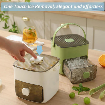 🔥Summer Special Offer 50% Discount🧊Portable ice maker with lid and storage box (48 ice cubes).