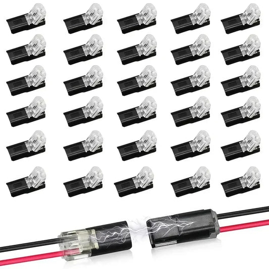 🔥Limited-time 49% off offer!Double-Wire Plug-in Connector Led Light Strip Connectors 2 Pin
