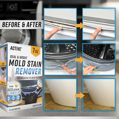 Mold Stain Remover Gel Cleaner Heavy Duty Stain Cleaner for Front Loader Washing Machine Seal, Bathroom Grout, Shower, Caulk - Front Load Washer Cleaning Solution