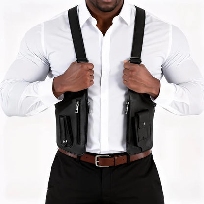 Premium Leather Adjustable Underarm Shoulder Bag for Men & Women