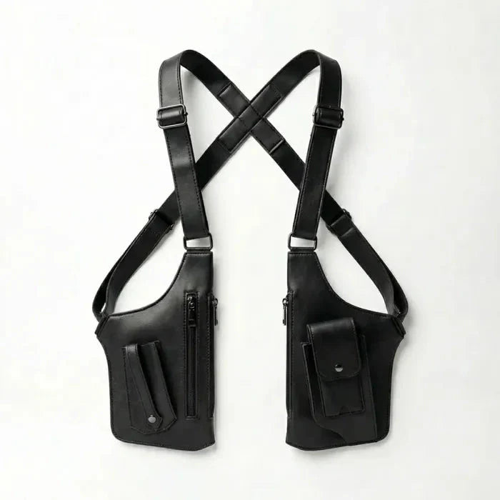 Premium Leather Adjustable Underarm Shoulder Bag for Men & Women
