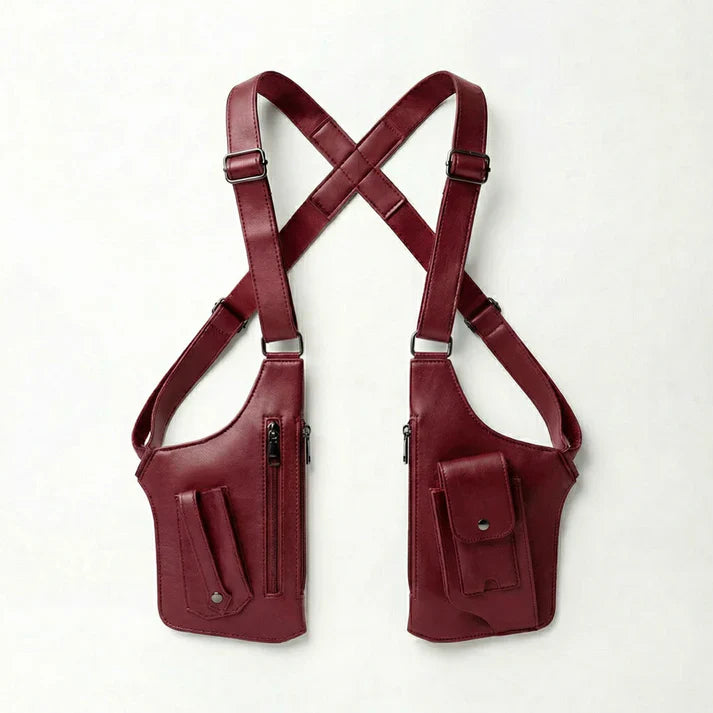Premium Leather Adjustable Underarm Shoulder Bag for Men & Women