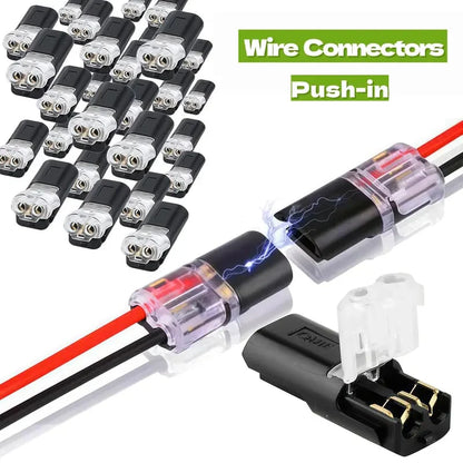 🔥Limited-time 49% off offer!Double-Wire Plug-in Connector Led Light Strip Connectors 2 Pin