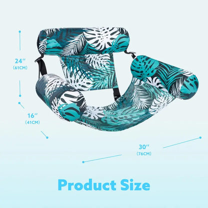 Inflatable Pool Floats for Adults, 2-Pack / 1-Pack Floating Lounge Chairs, Heavy Duty Blow-Up Pool Noodles for Summer Beach, Lake & Party Fun