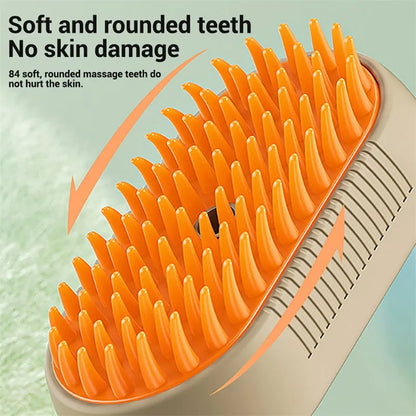 3 in 1 Pet Steam Brush | Rechargeable, Self-Cleaning, Deshedding & Massage Tool for Dogs & Cats-Final 3 Hours: 49%OFF 🔥