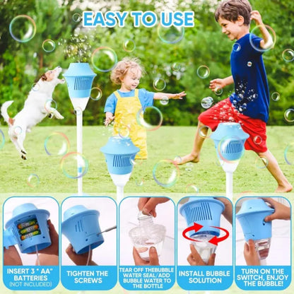 ✨Create a Backyard Wonderland: Automatic Music & Light Bubble Machine🥳
